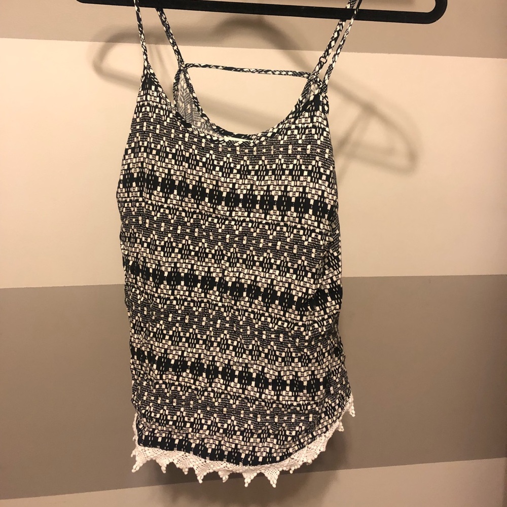 Black and white tank
